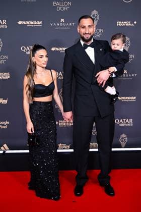 FOOTBALL : Ballon d Or 2025 - Paris - 22 09 2025 Alessia Elefante, Gianluigi Donnarumma and son attend the Ballon d Or Ceremony at Theatre du Chatelet on September 22, 2025 in Paris, France ( Photo by Federico Pestellini PSNewz ) ParisFrance  Copyright: xFedericoxPestellinix