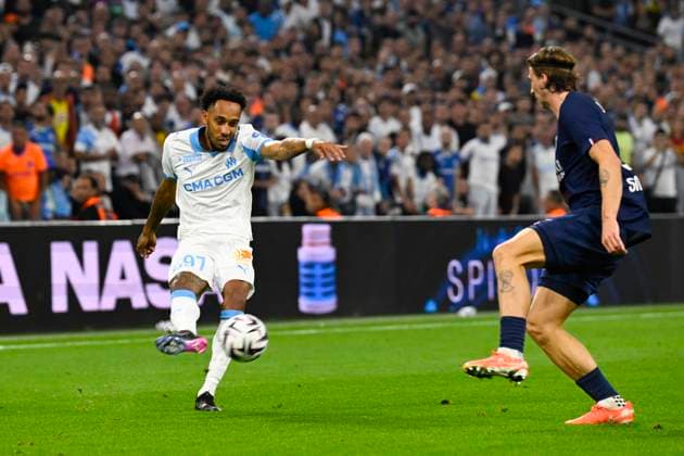 FOOTBALL : Olympique de Marseille VS Paris Saint Germain - Ligue 1 McDonald s - 22 09 2025 Pierre-Emerick Aubameyang (OM) - Ligue 1 Mcdonald s match between Olympique de Marseille and Paris Saint Germain on September 22, 2025 at the Orange Velodrome Stadium in Marseille. MarseilleFrance  Copyright: xWilliamxCannarellax