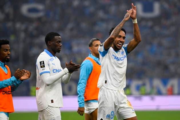FOOTBALL : Olympique de Marseille VS Paris Saint Germain - Ligue 1 McDonald s - 22 09 2025 Joy OM - Pierre-Emerick Aubameyang (OM) - Ligue 1 Mcdonald s match between Olympique de Marseille and Paris Saint Germain on September 22, 2025 at the Orange Velodrome Stadium in Marseille. MarseilleFrance  Copyright: xWilliamxCannarellax