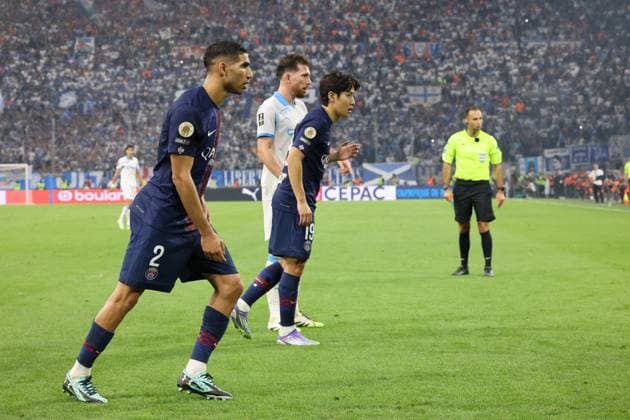 McDonald s Ligue 1 match between Olympique de Marseille and PSG at the Orange Velodrome, 22 September 2025. Le Classico with OM victory. - 22 09 2025 - France Bouches-du-Rhone Marseille -  SylvainxRostaingx xLexPictorium LePictorium_0315323