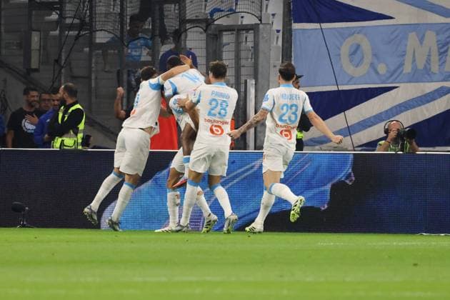 McDonald s Ligue 1 match between Olympique de Marseille and PSG at the Orange Velodrome, 22 September 2025. Le Classico with OM victory. - 22 09 2025 - France Bouches-du-Rhone Marseille -  SylvainxRostaingx xLexPictorium LePictorium_0315257