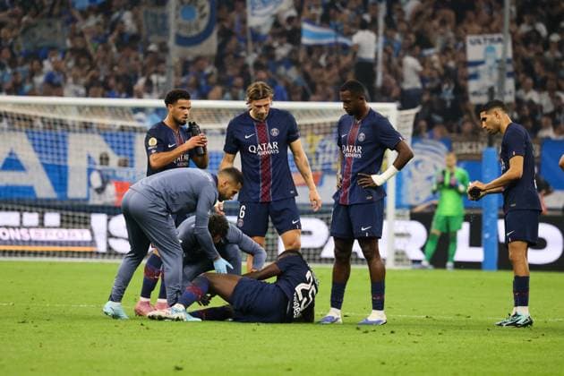 McDonald s Ligue 1 match between Olympique de Marseille and PSG at the Orange Velodrome, 22 September 2025. Le Classico with OM victory. - 22 09 2025 - France Bouches-du-Rhone Marseille -  SylvainxRostaingx xLexPictorium LePictorium_0315277