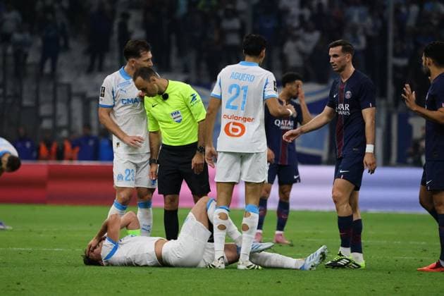 McDonald s Ligue 1 match between Olympique de Marseille and PSG at the Orange Velodrome, 22 September 2025. Le Classico with OM victory. - 22 09 2025 - France Bouches-du-Rhone Marseille -  SylvainxRostaingx xLexPictorium LePictorium_0315282