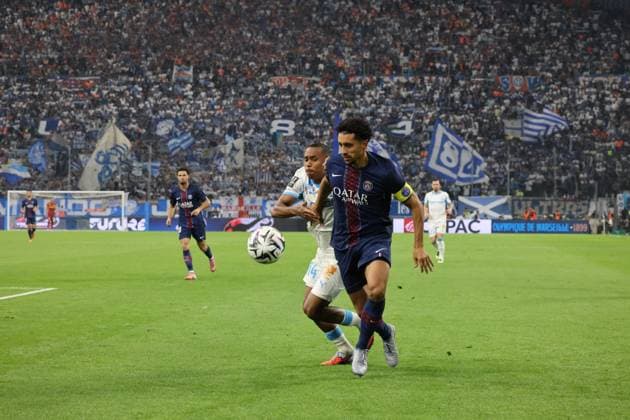 McDonald s Ligue 1 match between Olympique de Marseille and PSG at the Orange Velodrome, 22 September 2025. Le Classico with OM victory. - 22 09 2025 - France Bouches-du-Rhone Marseille -  SylvainxRostaingx xLexPictorium LePictorium_0315285