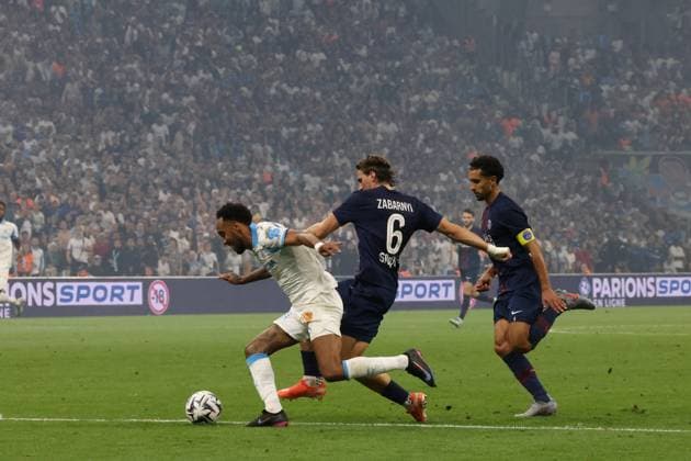 McDonald s Ligue 1 match between Olympique de Marseille and PSG at the Orange Velodrome, 22 September 2025. Le Classico with OM victory. - 22 09 2025 - France Bouches-du-Rhone Marseille -  SylvainxRostaingx xLexPictorium LePictorium_0315315