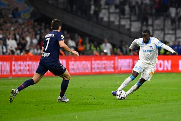 FOOTBALL : Olympique de Marseille VS Paris Saint Germain - Ligue 1 McDonald s - 22 09 2025 Timothy Weah (OM) - Ligue 1 Mcdonald s match between Olympique de Marseille and Paris Saint Germain on September 22, 2025 at the Orange Velodrome Stadium in Marseille. MarseilleFrance  Copyright: xWilliamxCannarellax