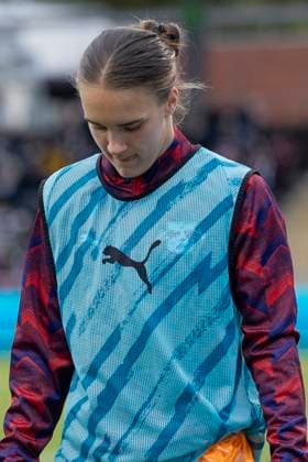 Google Pixel Frauen Bundesliga: Eintracht Frankfurt - RB Leipzig, 22.09.2025 Lina von Schrader (RB Leipzig 28), Freisteller ,Portrait Porträt, Eintracht Frankfurt - RB Leipzig, Frankfurt, Stadion am Brentanobad, 22.9.2025 Copyright: xBEAUTIFULxSPORTS Gawlikx