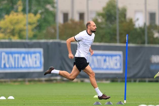 SOCCER - UEFA EL, Midtjylland vs Sturm GRAZ,AUSTRIA,23.SEP.25 - SOCCER - UEFA Europa League, FC Midtjylland vs SK Sturm Graz, preview, training Sturm. Image shows Jon Gorenc-Stankovic (Sturm).  GEPAxpictures xMarioxBuehner-Weinrauch