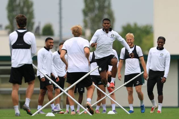 SOCCER - UEFA EL, Midtjylland vs Sturm GRAZ,AUSTRIA,23.SEP.25 - SOCCER - UEFA Europa League, FC Midtjylland vs SK Sturm Graz, preview, training Sturm. Image shows Jeyland Mitchell (Sturm).  GEPAxpictures xMarioxBuehner-Weinrauch