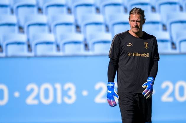 250923 Goalkeeper Johan Dahlin during a training session with Malmö FF on September 23, 2025 in Malmö. Photo: Ludvig Thunman BILDBYRAN kod LT LT0728 fotboll football soccer fotball uefa europa league europa league träning practice training malmö ff bbeng Copyright: LUDVIGxTHUNMAN BB250923LT036