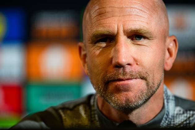 250923 Head coach Henrik Rydström of Malmö FF at a press conference, PK, Pressekonferenz on September 23, 2025 in Malmö. Photo: Ludvig Thunman BILDBYRAN kod LT LT0729 fotboll football soccer fotball uefa europa league europa league presskonferens press conference malmö ff bbeng Copyright: LUDVIGxTHUNMAN BB250923LT039