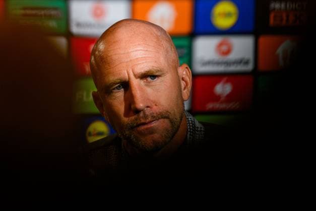 250923 Head coach Henrik Rydström of Malmö FF at a press conference, PK, Pressekonferenz on September 23, 2025 in Malmö. Photo: Ludvig Thunman BILDBYRAN kod LT LT0729 fotboll football soccer fotball uefa europa league europa league presskonferens press conference malmö ff bbeng Copyright: LUDVIGxTHUNMAN BB250923LT044