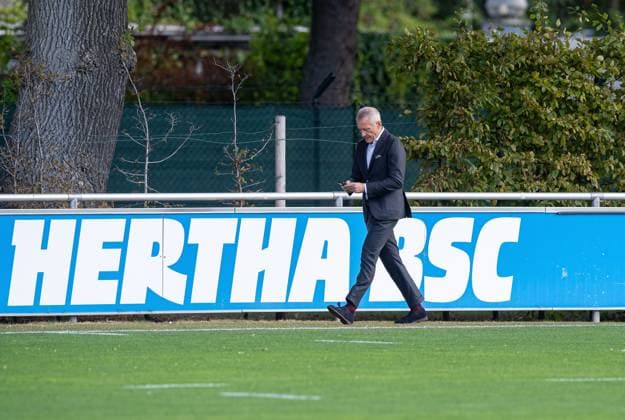 Fussball, Herren, Saison 2025 26, 2. Bundesliga, Hertha BSC, Training, Geschäftsführer Dr. Peter Görlich (Hertha BSC), 23.09. 2025,