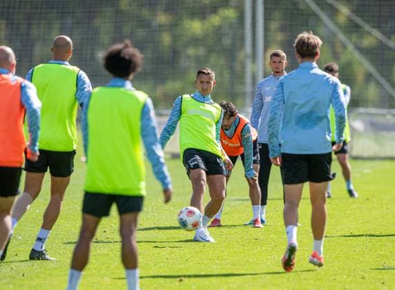 Fussball, Herren, Saison 2025 26, 2. Bundesliga, Hertha BSC, Training, Paul Seguin (Hertha BSC), 23.09. 2025,