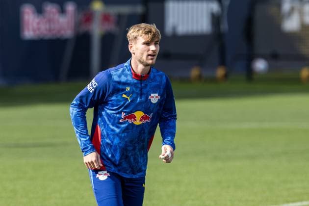 GER, Training RB Leipzig 23.09.2025, Trainingszentrum am Cottaweg, Leipzig, GER, Training RB Leipzig Timo Werner (RB Leipzig 36) Â