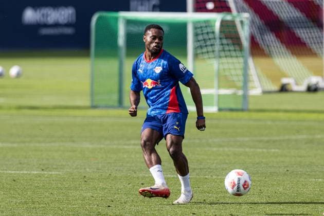 GER, Training RB Leipzig 23.09.2025, Trainingszentrum am Cottaweg, Leipzig, GER, Training RB Leipzig Ridle Baku (RB Leipzig 17) Â