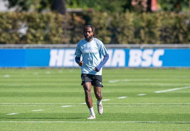 Fussball, Herren, Saison 2025 26, 2. Bundesliga, Hertha BSC, Training, Deyovaisio Zeefuik (Hertha BSC), 23.09. 2025, Copyright: xSebastianxRäppold MatthiasxKochx
