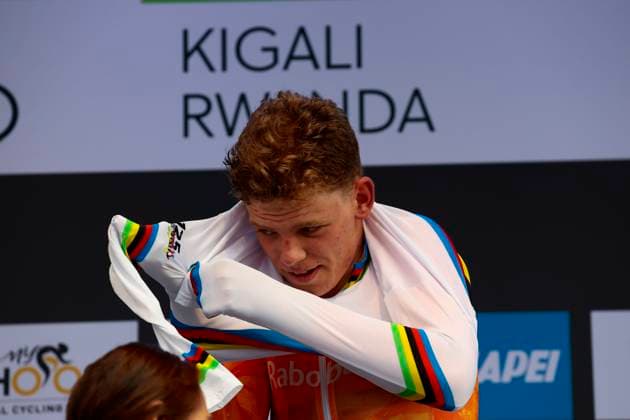 2025 UCI Road World Championships Kigali Rwanda 2025 UCI Road World Championships Kigali Rwanda - Men Junior Individual Time Trial - Kigali - Kigali 22,6 km - 23 09 2025 - Michiel Mouris (Netherlands) - photo Luca Bettini SprintCyclingAgency 2025 Kigali Rwanda  Copyright: xLucaxBettinix xSprintcyclingagencyx