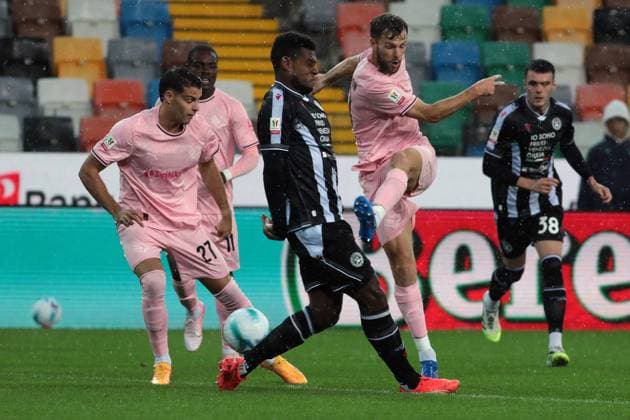 Palermo s Jeremy Le Douaron during the Frecciarossa Italian Cup 2025 2026 soccer match between Udinese and Palermo at Stadio Bluenergy in Udine , North Italy , Tuesday , September 23, 2025. - Soccer  Copyright: xAndreaxBressanutti LaPressex