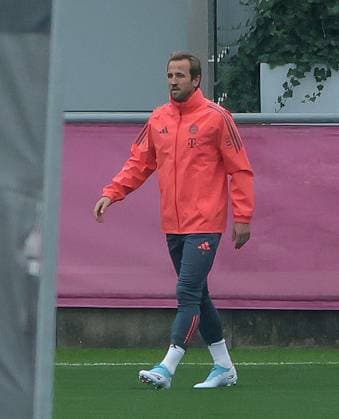 23.09.2025, FC Bayern Training, Saebenerstrasse Muenchen, Fussball, im Bild: Harry Kane (FC Bayern Muenchen)