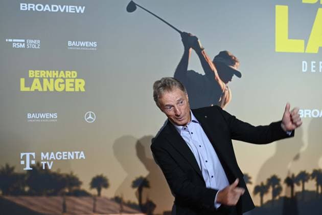 Bernhard LANGER, Golfprofi, Roter Teppich, Red Carpet Show, Ankunft, arrival, Filmpremiere Filmpremiere BERNHARD LANGER - Der Ewige Champion am 23.09.2025 im Cinedom-Kino in Koeln, Â