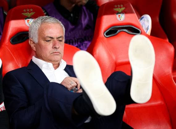 SL Benfica v Rio Ave FC - Liga Portugal BetClic 2025 2026 Treinador portugues do SL Benfica Jose Mourinho durante a partida entre SL Benfica v Rio Ave FC, valida pela Liga Portugal BetClic 2025 2026 no Estadio Jose Alvalade, Portugal (Foto de Diogo Faria Reis Avant Sports) Lisboa Estadio da Luz Portugal Copyright: xDiogoxFariaxReis AvantxSportsx