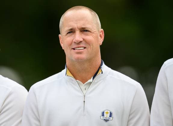 250923 Vice Captain Alex NorÃ n of Team Europe during a photo session on day -3 of the Ryder Cup on September 23, 2025 in New York. Photo: Jesper Zerman BILDBYRAN kod JZ JZ0614 golf ryder cup usa europe bbeng Copyright: JESPERxZERMAN BB250923JZ088