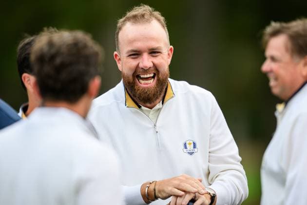 250923 Shane Lowry of Team Europe during a photo session on day -3 of the Ryder Cup on September 23, 2025 in New York. Photo: Jesper Zerman BILDBYRAN kod JZ JZ0614 golf ryder cup usa europe bbeng Copyright: JESPERxZERMAN BB250923JZ090