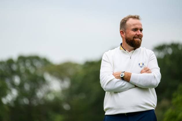 250923 Shane Lowry of Team Europe during a photo session on day -3 of the Ryder Cup on September 23, 2025 in New York. Photo: Jesper Zerman BILDBYRAN kod JZ JZ0614 golf ryder cup usa europe bbeng Copyright: JESPERxZERMAN BB250923JZ107
