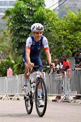 UCI 2025 Road World Championship, WM, Weltmeisterschaft Kigali 28 09 2025 KIGALI, RWANDA - SEPTEMBER 28 : the French team pictured during a training ride prior to the Men Elite cycling road race of the UCI Road World Championships 2025 92nd edition an UCI World Championships cycling race of 267.5 km with start in Kigali and finish in Kigali on September 28, 2025 in Kigali, Rwanda, 28 09 2025 Kigali Rwanda  Copyright: xJanxDexMeuleneirx