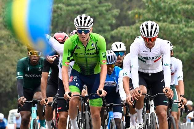UCI 2025 Road World Championship, WM, Weltmeisterschaft Kigali 28 09 2025 KIGALI, RWANDA - SEPTEMBER 28 : Pogacar Tadej (SLO) pictured during a training ride prior to the Men Elite cycling road race of the UCI Road World Championships 2025 92nd edition an UCI World Championships cycling race of 267.5 km with start in Kigali and finish in Kigali on September 28, 2025 in Kigali, Rwanda, 28 09 2025 Kigali Rwanda  Copyright: xJanxDexMeuleneirx
