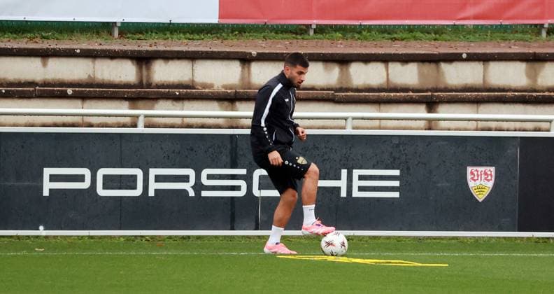 20.09.25 VfB Stuttgart Training Deutschland, Stuttgart, 24.09.2025, Fussball, Bundesliga, VfB Stuttgart Training: Deniz Undav.