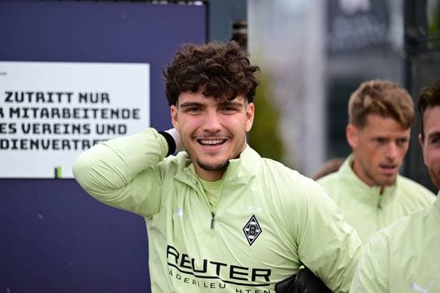 24.09.2025; Moenchengladbach; Fussball, Herren, Saison 2025 2026, Training Borussia Moenchengladbach Torwart Tiago Pereira Cardoso (Gladbach) DFL regulations prohibit any use of photographs as image sequences and or quasi-video. Borussia-Park NRW Deutschland