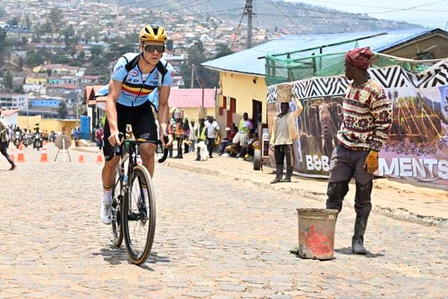 UCI 2025 Road World Championship, WM, Weltmeisterschaft Kigali 28 09 2025 KIGALI, RWANDA - SEPTEMBER 28 : Evenepoel Remco (BEL) pictured during a training ride prior to the Men Elite cycling road race of the UCI Road World Championships 2025 92nd edition an UCI World Championships cycling race of 267.5 km with start in Kigali and finish in Kigali on September 28, 2025 in Kigali, Rwanda, 28 09 2025 Kigali Rwanda  Copyright: xJanxDexMeuleneirx