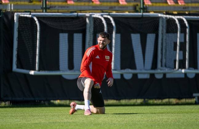 Fußball, Herren, Saison 2025 2026, 1. Bundesliga, 1. FC Union Berlin, Training, Oliver Burke (1. FC Union Berlin), 24.09. 2025, Copyright: xMatthiasxKochx