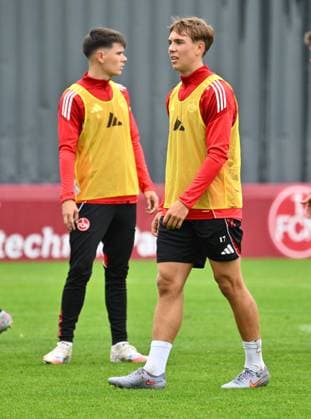 24.09.2025 - Fussball - 2. Fussball - Bundesliga - Saison 2025 2026 - 1. FC Nürnberg Nuernberg FCN ( Club ) - Training - Sportfoto Zink - xwoxzix - Moritz Wiezorrek (17, 1. FC Nürnberg FCN II )
