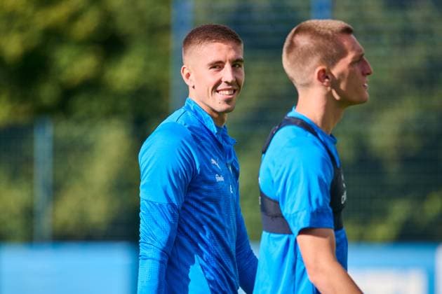 24.09.2025, Fußball, Herren, 2.BL, Saison 2025 2026, Training Holstein Kiel Marko Ivezic Kiel, Projensdorf Projensdorf, Trainigsplatz, Kuns Schleswig-Holstein Deutschland