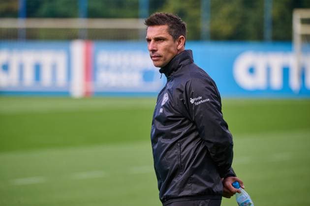 24.09.2025, Fußball, Herren, 2.BL, Saison 2025 2026, Training Holstein Kiel Trainer Marcel Rapp Kiel, Projensdorf Projensdorf, Trainigsplatz, Kuns Schleswig-Holstein Deutschland