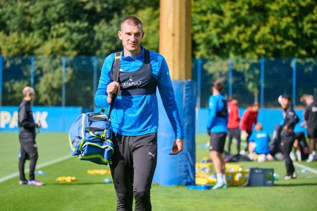 24.09.2025, Fußball, Herren, 2.BL, Saison 2025 2026, Training Holstein Kiel David Zec Kiel, Projensdorf Projensdorf, Trainigsplatz, Kuns Schleswig-Holstein Deutschland