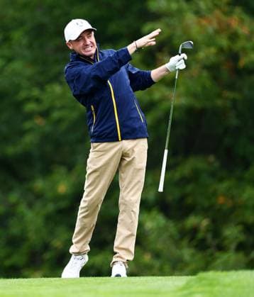 Tom Felton of Team Europe during the Celebrity All-Star match. 2025 Ryder Cup, Celebrity Match, Golf, Bethpage Black Golf Course, New York, USA - 24 Sep 2025New York Bethpage Black Golf Course New York (NY) United States of America EDITORIAL USE ONLY No use with unauthorised audio, video, data, fixture lists, club league logos or live services. Online in-match use limited to 120 images, no video emulation. No use in betting, games or single club league player publications. Copyright: xJamesxMarsh Shutterstockx 15500192bg