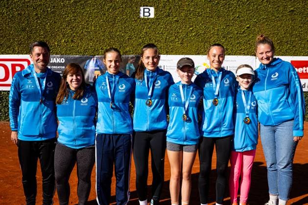 3. Platz: Nordrhein-Westfalen - Hildegardis-Schule Hagen, Jugend trainiert für Olympia - Herbstfinale Tennis 2025, Berlin, TC 1899 Blau-Weiss Berlin e.V., 24.09.2025, Copyright: xClaudioxGärtnerx
