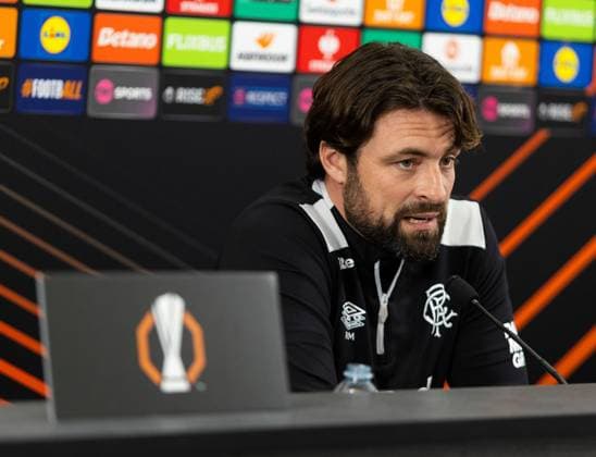 Rangers Head Coach Russell Martin during today s press conference, PK, Pressekonferenz to preview the UEFA Europa League match versus Genk. Rangers Press Conference - The Rangers Training Centre, Glasgow, Lanarkshire, Scotland, UK - 24 Sep 2025Glasgow The Rangers Training Centre Lanarkshire, Scotland United Kingdom EDITORIAL USE ONLY  Copyright: xRangersxFC Shutterstockx 15502455t