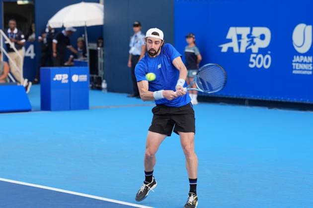 Casper Ruud and Jordan Thompson pair on action during the Men s doubles 1st round at Japan open tennis tournament ATP500 2025 at Ariake Tennis stadium in Tokyo, Japan on September 24, 2025  Copyright: xRanjithxKumar IPAxSportx xipa-agency.netx xx IPA_65687693 IPA_Agency_IPA65687693