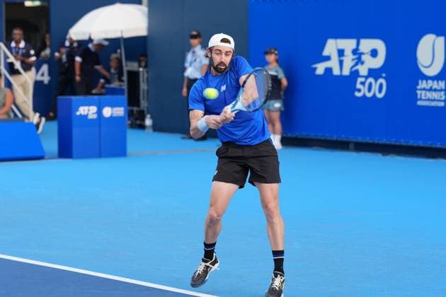 Casper Ruud and Jordan Thompson pair on action during the Men s doubles 1st round at Japan open tennis tournament ATP500 2025 at Ariake Tennis stadium in Tokyo, Japan on September 24, 2025  Copyright: xRanjithxKumar IPAxSportx xipa-agency.netx xx IPA_65687696 IPA_Agency_IPA65687696