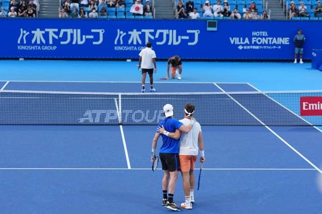 Casper Ruud and Jordan Thompson pair on action during the Men s doubles 1st round at Japan open tennis tournament ATP500 2025 at Ariake Tennis stadium in Tokyo, Japan on September 24, 2025  Copyright: xRanjithxKumar IPAxSportx xipa-agency.netx xx IPA_65687703 IPA_Agency_IPA65687703