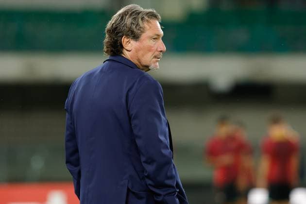 Giovanni Stroppa head coach of Venezia FC during the Italian Cup round of 16 match between Hellas Verona FC and Venezia FC at the Marcantonio Bentegodi Stadium on 24 September 2025 in Verona, Italy. during Hellas Verona FC vs Venezia FC, Italian football Coppa Italia match in Verona, Italy, September 24 2025  Copyright: xEmanuelexPennacchio IPAxSportx xipa-agency.netx xx IPA_65689019 IPA_Agency_IPA65689019