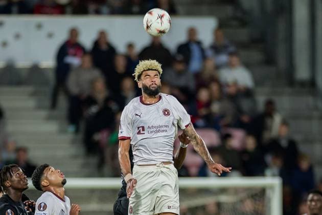 SOCCER - UEFA EL, Midtjylland vs Sturm HERNING,DENMARK,24.SEP.25 - SOCCER - UEFA Europa League, FC Midtjylland vs SK Sturm Graz. Image shows Philip Billing (Midtjylland).  GEPAxpictures xMatthiasxTrinkl
