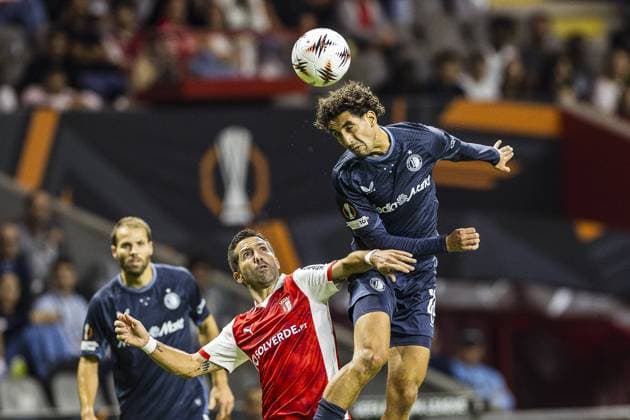 BRAGA , 24-09-2025 , Stadium municipal de Braga , season 2025 2026 , Europa League football , Braga FC - Feyenoord , picture shows Braga - Feyenoord  x31178672x Copyright:
