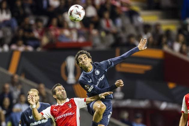 BRAGA , 24-09-2025 , Stadium municipal de Braga , season 2025 2026 , Europa League football , Braga FC - Feyenoord , picture shows Braga - Feyenoord  x31178675x Copyright: