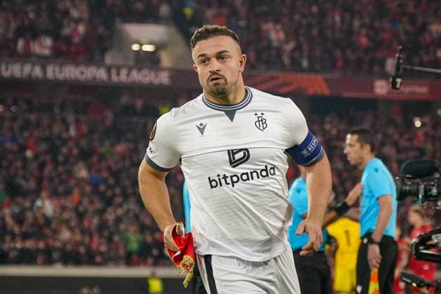 Fussball: UEFA Europa League 2025 26, 1. Spieltag - SC Freiburg vs FC Basel - Europa-Park-Stadion (Freiburg): Xherdan Shaqiri (FC Basel, 10) Freiburg im Breisgau Baden-Württemberg Deutschland Copyright: xJOERANxSTEINSIEKx